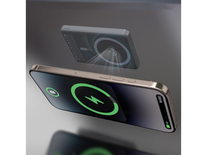 Dudao K28S 20W PD 5000mAh Powerbank with MagSafe and Stand - Gray - 5000 mAh