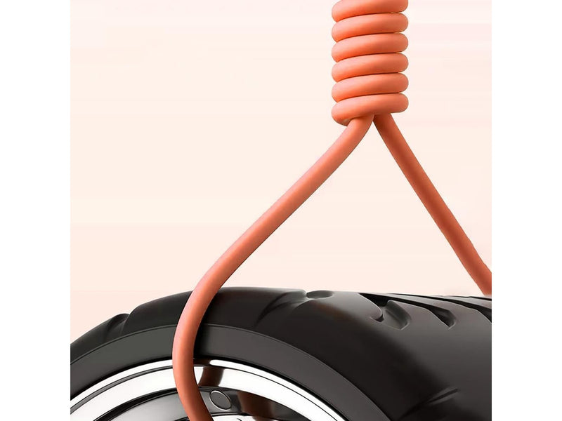 Dudao L24AL USB-A - Lightning angled cable with 180° rotation 30W 1m - orange