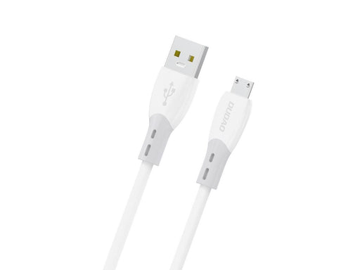 Dudao L25SM 3 A USB-A - micro USB cable with soft silicone braid 1 m - white