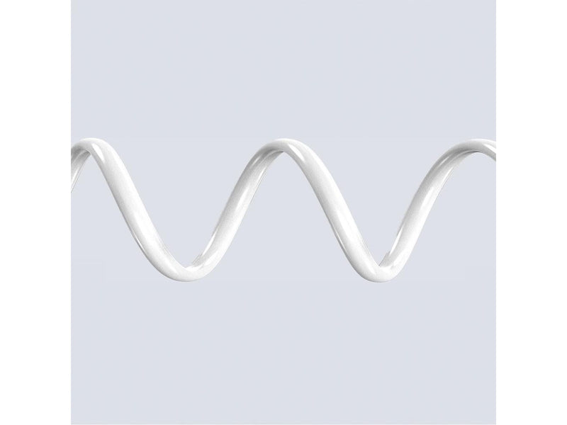 Dudao L25ST 5 A USB-A - USB-C Cable with Soft Silicone Braid 1 m - White