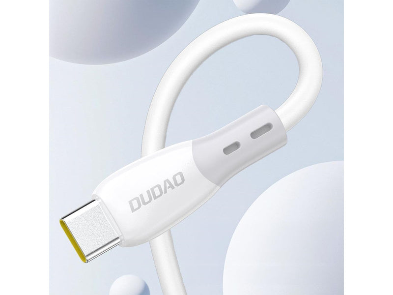 Dudao L25SX 30W USB-C - Lightning Cable with Soft Silicone Braid 2m - White