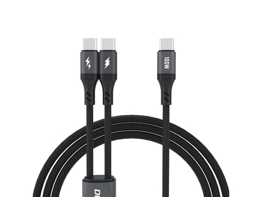 Dudao L3F 2in1 Cable 100W 1.2m 2 x USB-C - Black