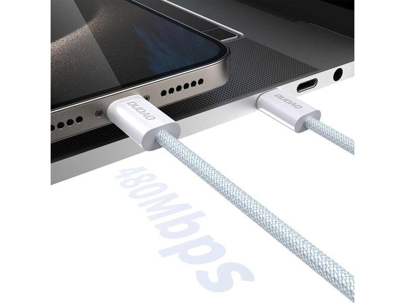 Dudao L6C USB-C - USB-C PD cable 30W 1m - light blue