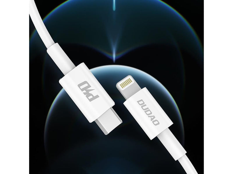 Dudao L6X USB-C - Lightning PD 20W 1m Cable - White