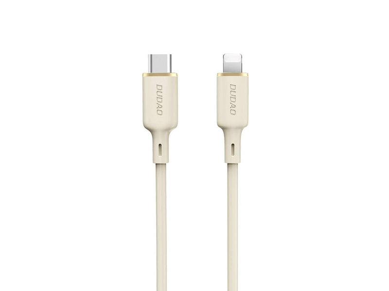 Dudao L7SCL USB-C - Lightning 30W 2m cable - beige