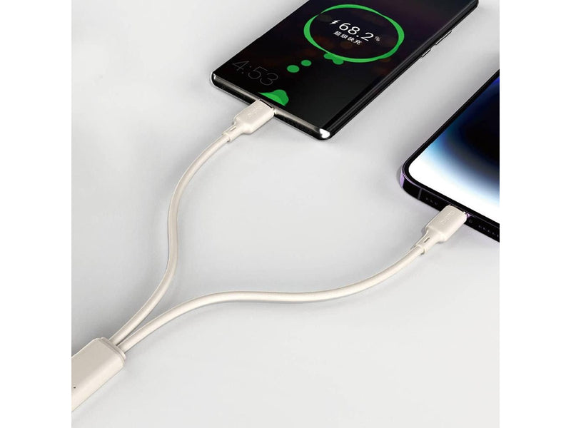Dudao L7SCL USB-C - Lightning 30W 2m cable - beige