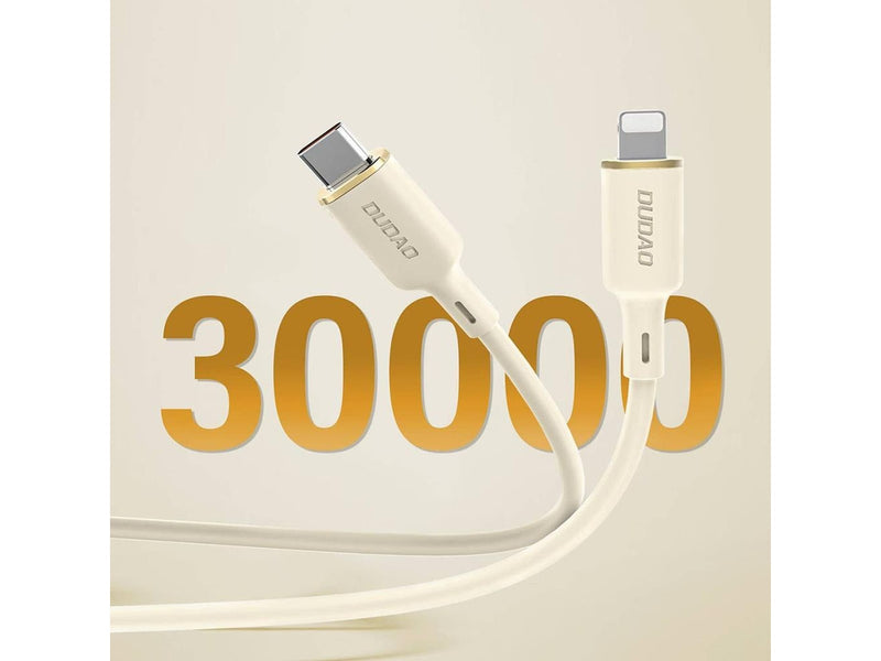 Dudao L7SCL USB-C - Lightning 30W 2m cable - beige