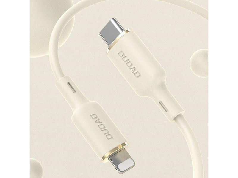 Dudao  L7SCL USB-C - Lightning cable 30W 1m - beige