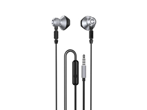 Dudao Metal Wired Earbuds 3.5mm Mini Jack Gray (X2C-Gray)