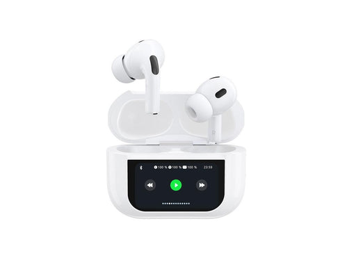Dudao U19 in-ear TWS wireless Bluetooth 5.3 headphones with LED display - white