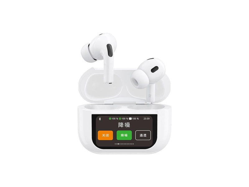 Dudao U19 in-ear TWS wireless Bluetooth 5.3 headphones with LED display - white
