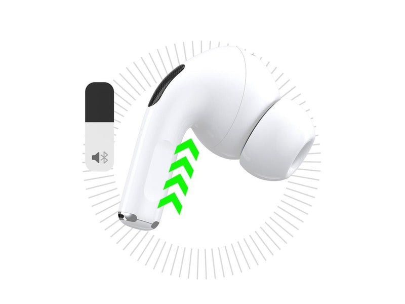 Dudao U19 in-ear TWS wireless Bluetooth 5.3 headphones with LED display - white