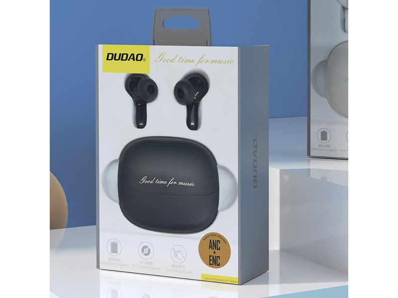 Dudao U21 TWS ANC ENC Bluetooth Wireless Headphones - Black
