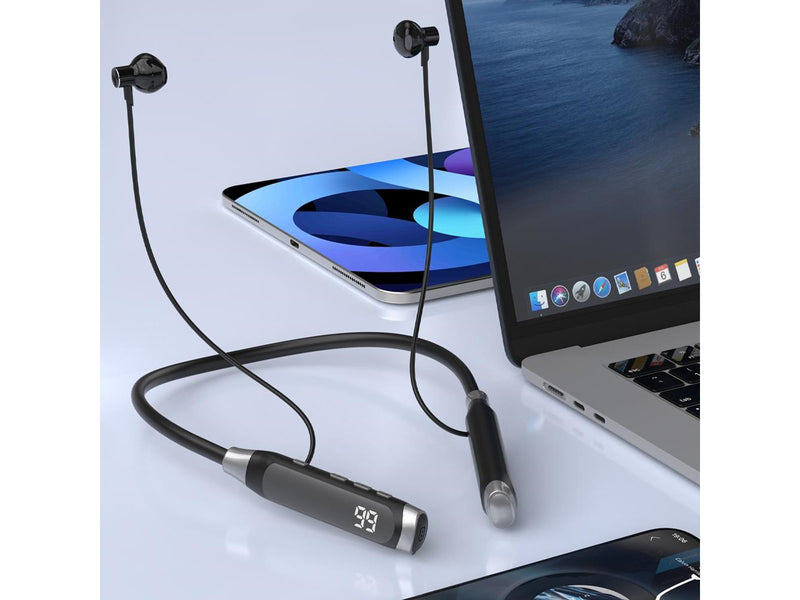 Dudao U5 Max Bluetooth Neckband Wireless Headphones - Black