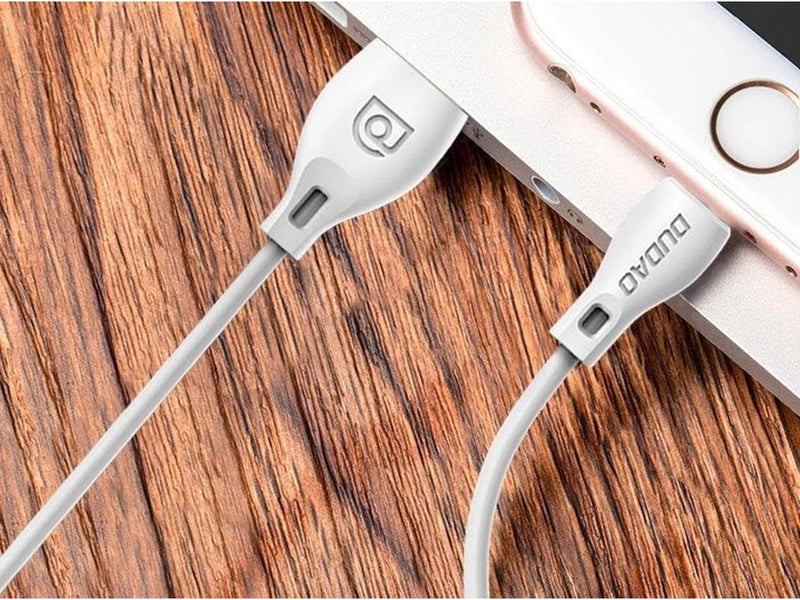 Dudao  USB/Lightning Cable 2.4A 1m White (L4L 1m White)