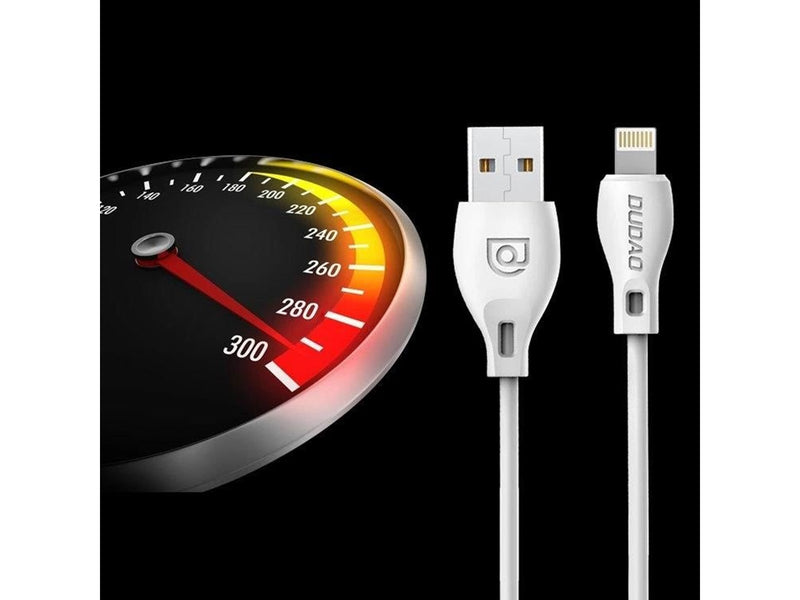 Dudao  USB/Lightning Cable 2.4A 1m White (L4L 1m White)