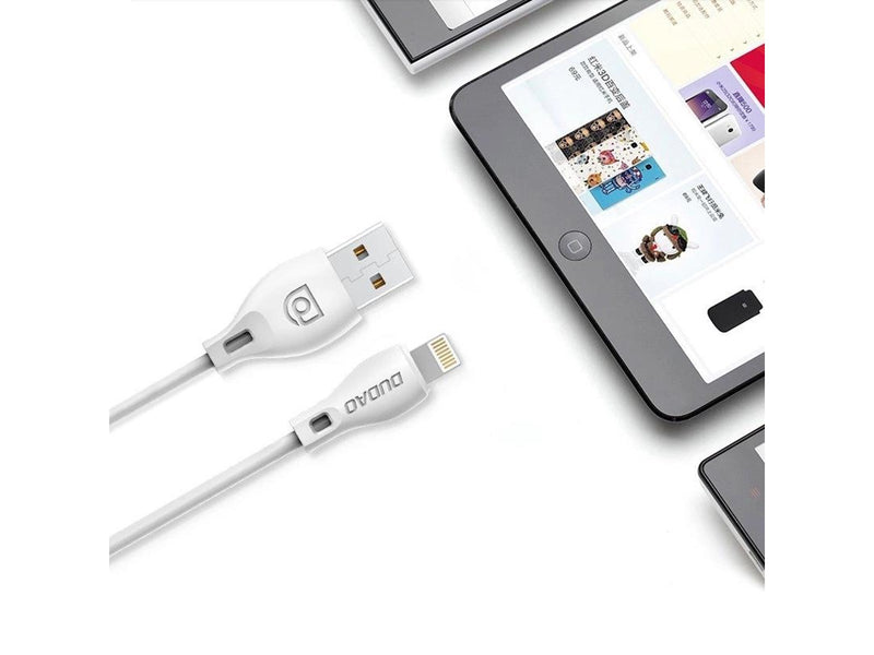 Dudao  USB/Lightning Cable 2.4A 1m White (L4L 1m White)