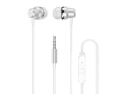 Dudao X10PRO Wired Headphones Mini Jack 3.5mm In-Ear with Remote Control - White