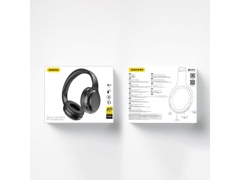 Dudao  X22Pro on-ear wireless Bluetooth 5.3 headphones - black