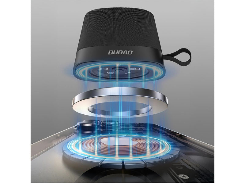 Dudao Y20 Wireless Speaker with Bluetooth 5.3 Magnetic Mount - Black