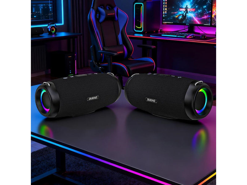Dudao Y21Pro RGB Bluetooth 5.3 Backlit Wireless Speaker - Black