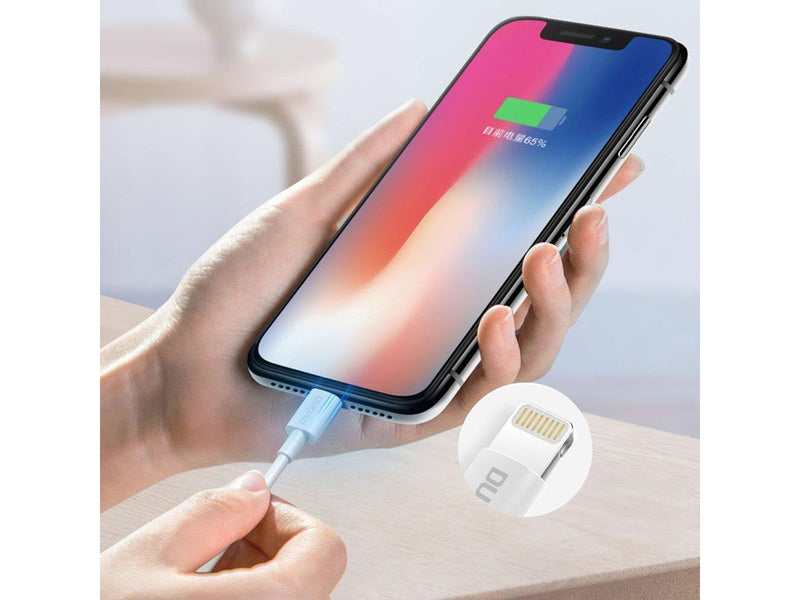 Dudao cable USB / Lightning 3A 1m white (L1L white)