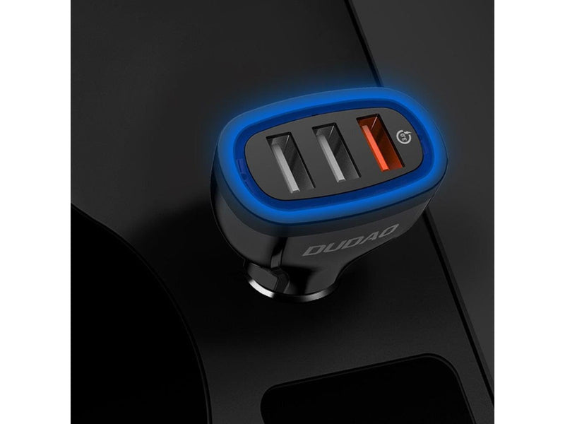 Dudao car charger quick charge Quick Charge 3.0 QC3.0 2.4A 18W 3x USB white (R7S white)