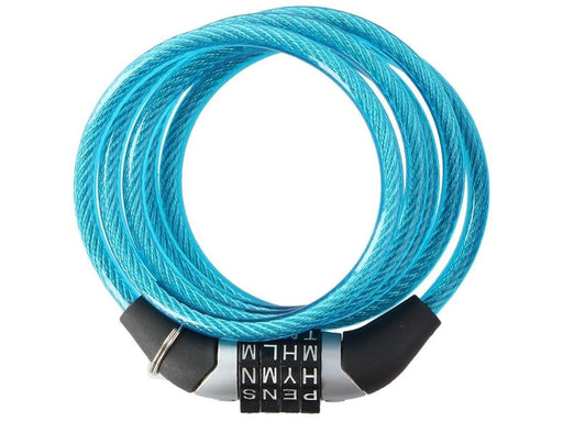Dunlop - Bicycle Lock with Combination - Blue