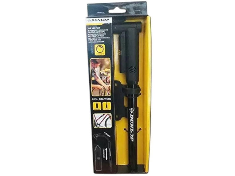 Dunlop - Bicycle pump with pressure gauge