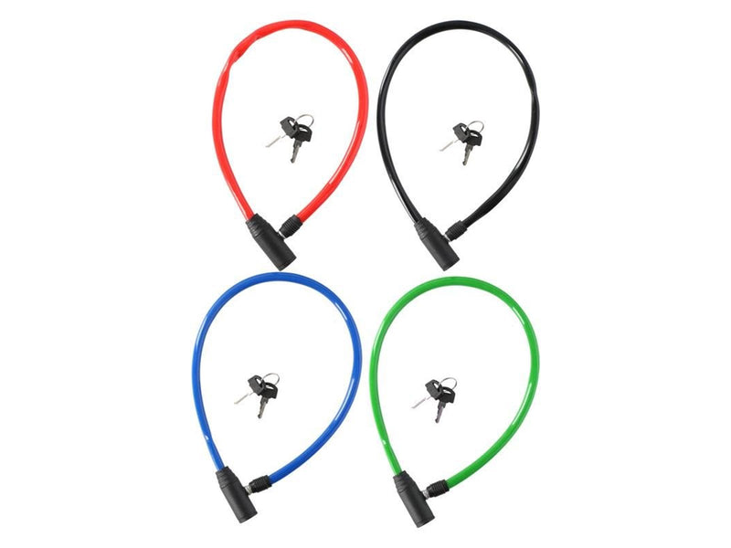 Dunlop - Cable anti-theft bicycle lock - blue
