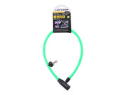 Dunlop - Cable anti-theft bicycle lock - green