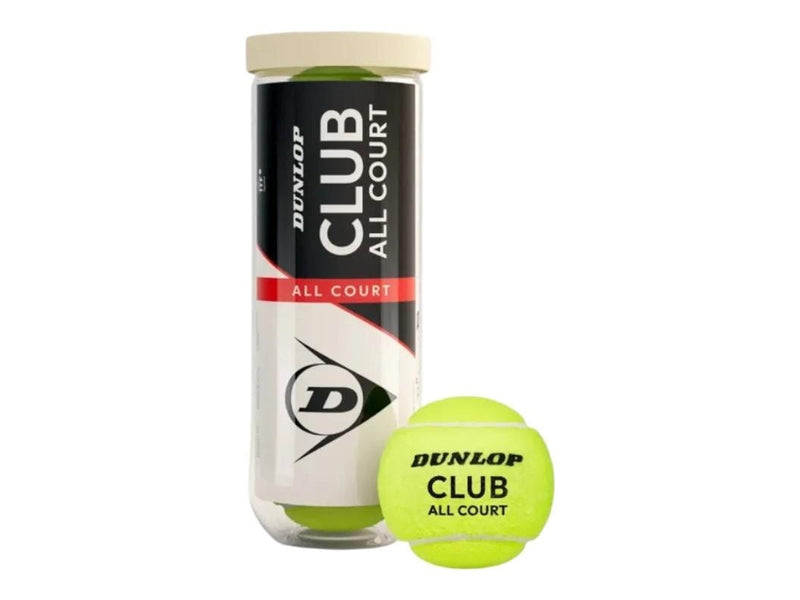 Dunlop - Club All Court Tennis Balls 3 pcs - yellow