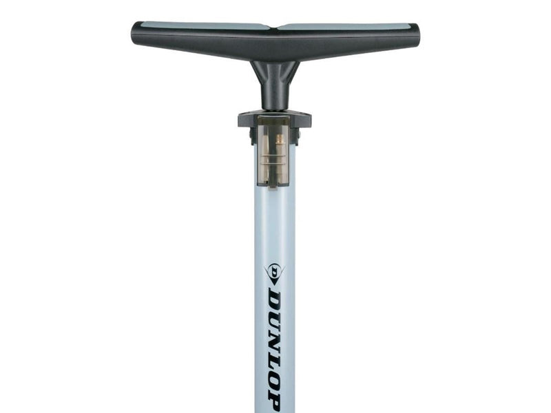 Dunlop - Floor pump for bikes balls mattresses with pressure gauge - Blue