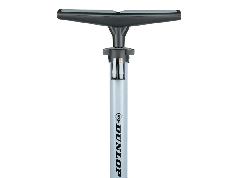 Dunlop - Floor pump for bikes balls mattresses with pressure gauge - Blue