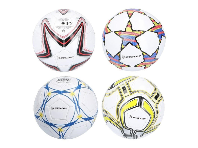 Dunlop - Mini Training Football for Children 32 Panels Size 2 - White/Red