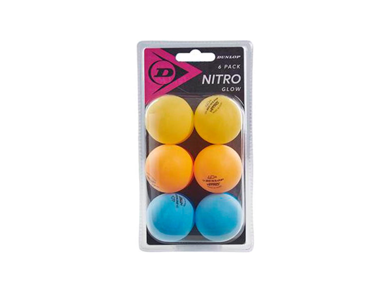 Dunlop Nitro Glow 40+  6 Tabletennis Ball