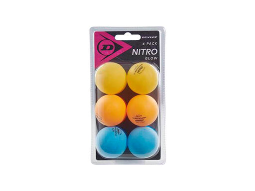 Dunlop Nitro Glow 40+  6 Tabletennis Ball