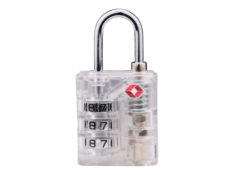 Dunlop - TSA combination lock for suitcase / luggage - White