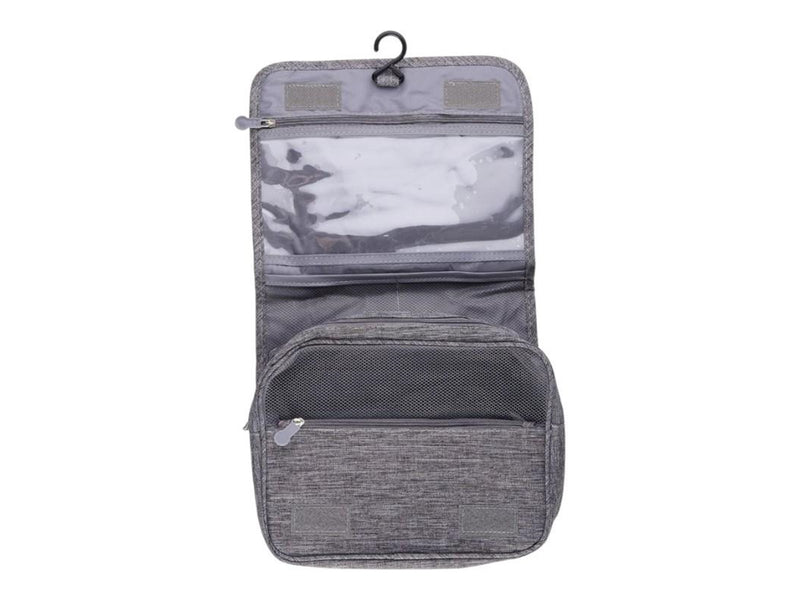 Dunlop – Travel Toiletry Bag with Hanging Hook 25x20x10 cm - Grey