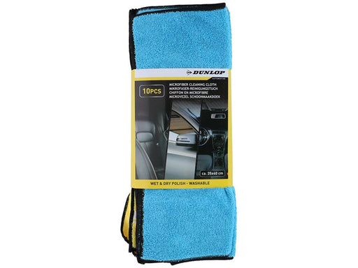 Dunlop - Universal microfibre car cloths 35x40 cm 10 pcs.