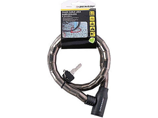 Dunlop anti-theft bicycle key lock - black