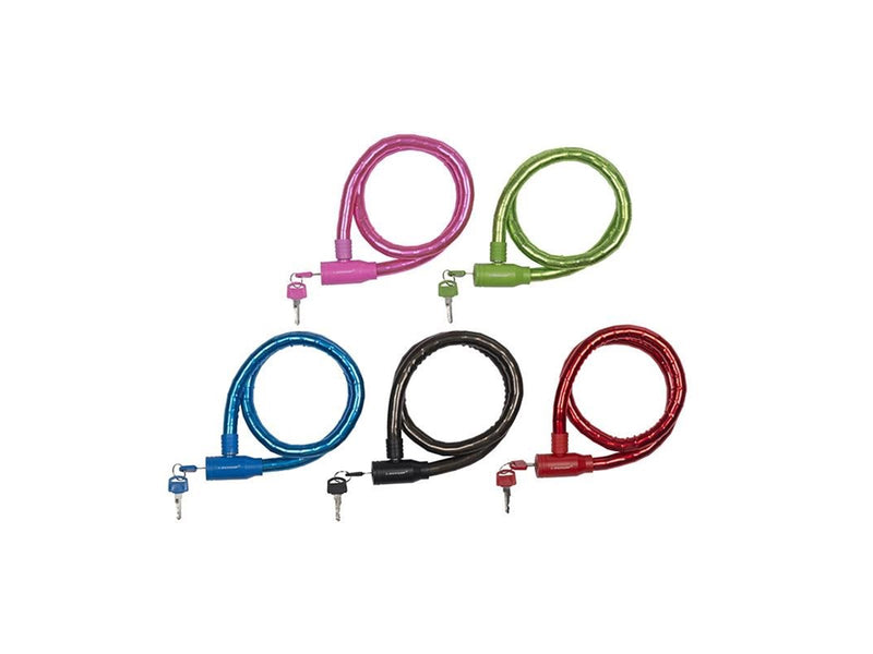 Dunlop anti-theft bicycle key lock - blue