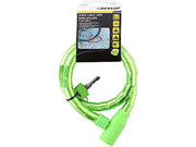 Dunlop anti-theft bicycle key lock - green