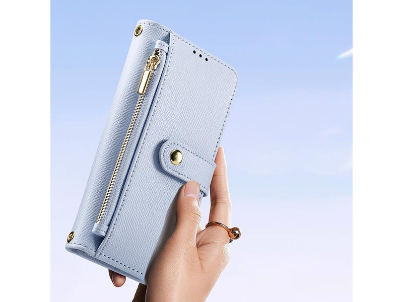 Dux Ducis Lava Leather Case for iPhone 15 Pro - Blue