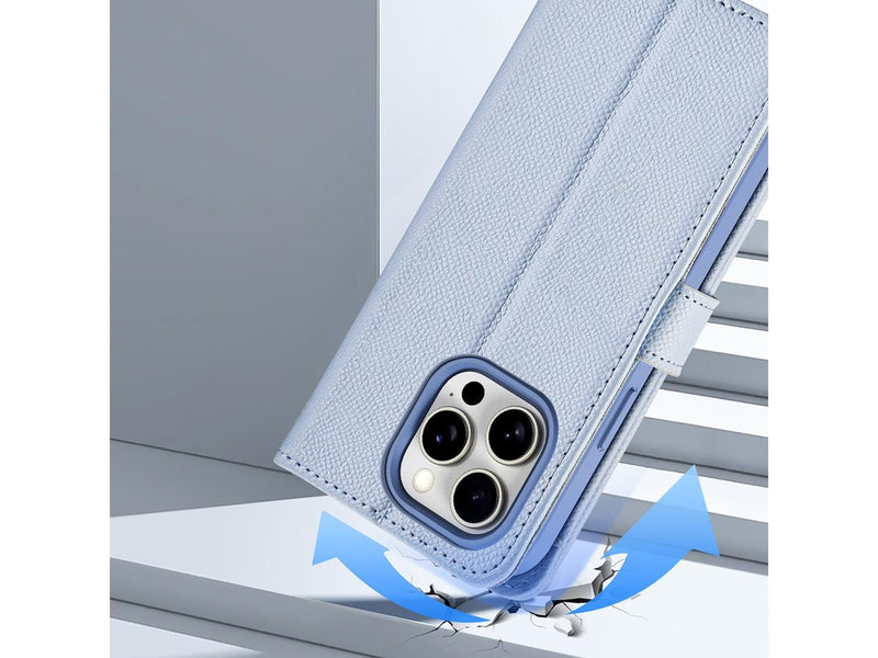 Dux Ducis Lava Leather Case for iPhone 15 Pro - Blue