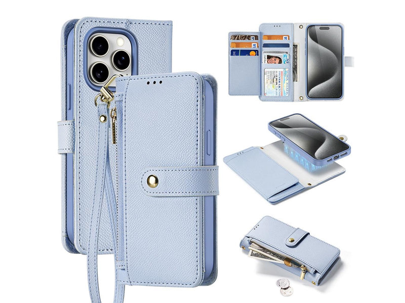 Dux Ducis Lava Leather Case for iPhone 15 Pro - Blue