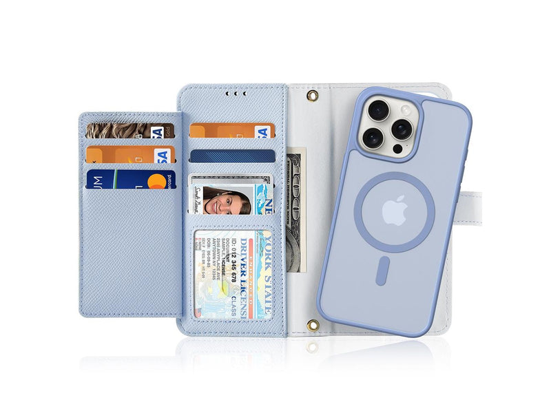 Dux Ducis Lava Leather Case for iPhone 15 Pro - Blue
