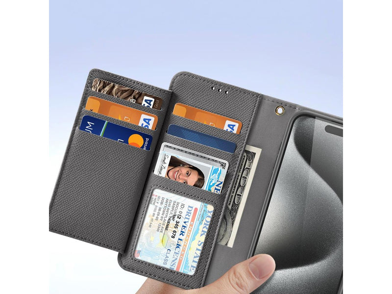 Dux Ducis Lava Leather Case for iPhone 15 Pro - Grey