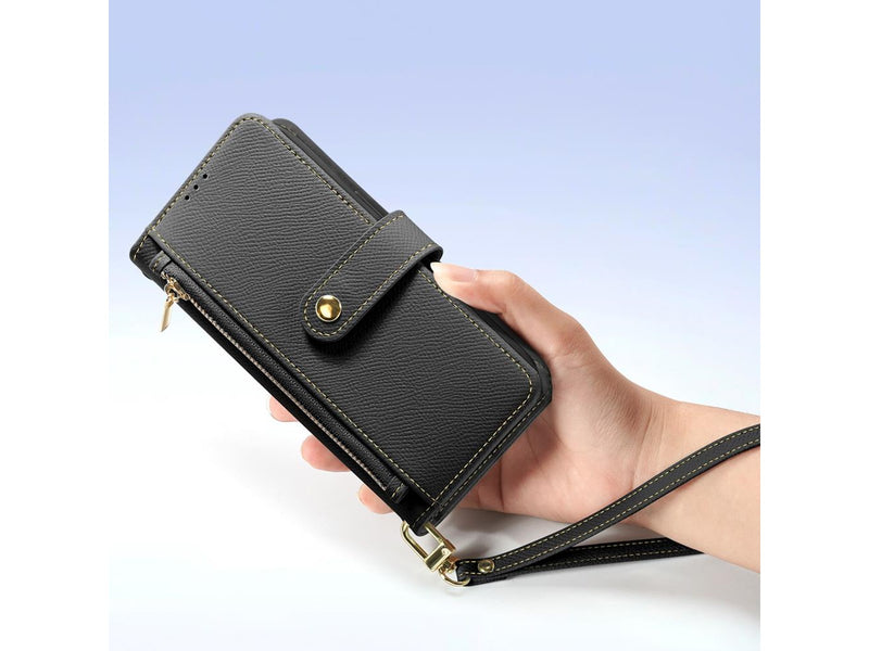 Dux Ducis Lava Leather Case for iPhone 16 - Black
