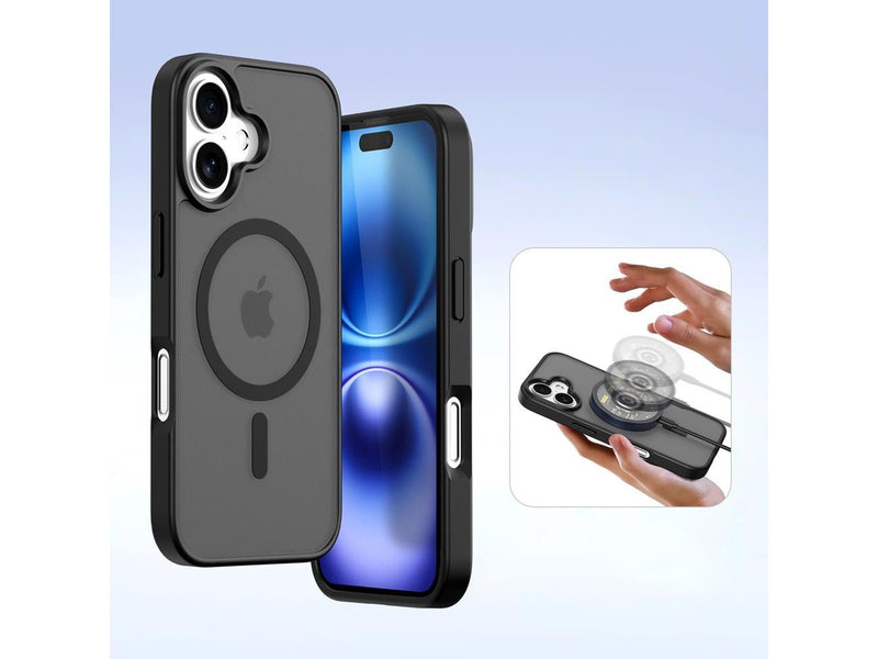 Dux Ducis Lava Leather Case for iPhone 16 - Black
